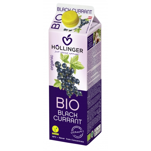 Nektar z czarnej porzeczki 1l BIO Hollinger cena 12,39zł