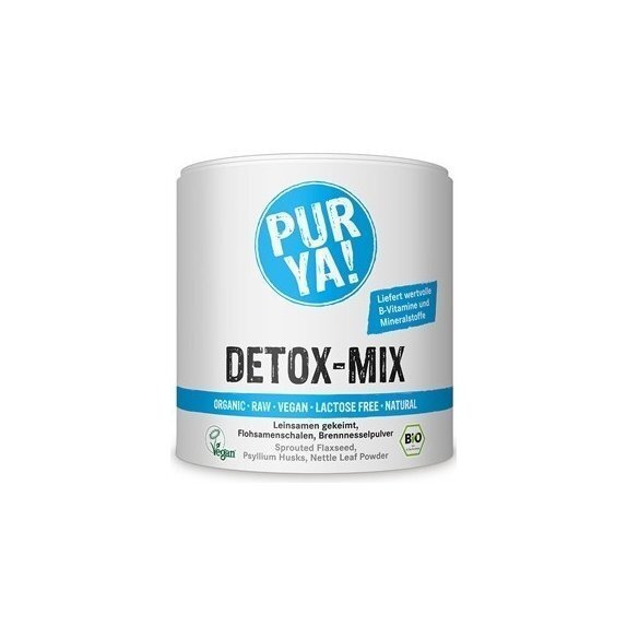 Mieszanka roślinna w proszku detox mix Raw Bio 180 g Pur Ya cena €9,53