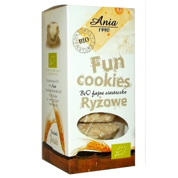 Ciastka fun cookies ryżowe 120g BIO Bio Ania cena 1,25zł