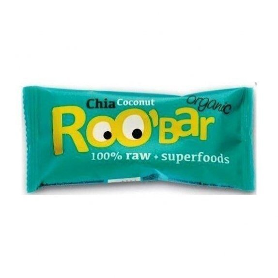 Baton roobar chia i kokos 30 g Dragon Superfoods cena 5,59zł