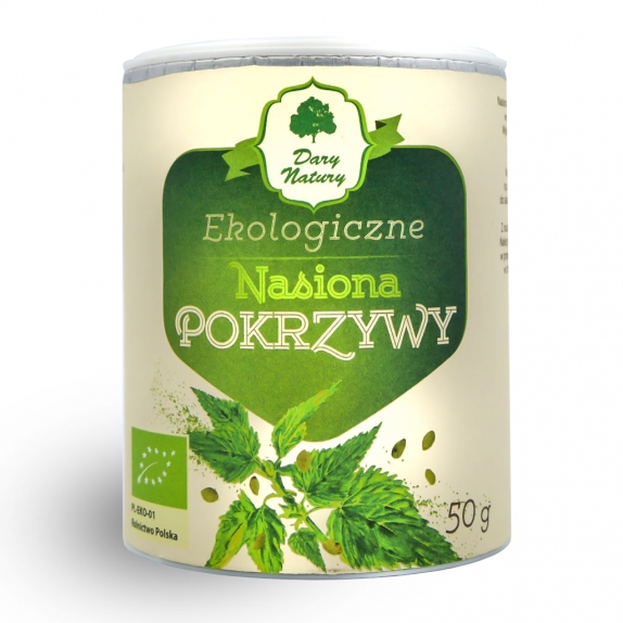 Nasiona pokrzywy 50 g BIO Dary Natury  cena 2,04$