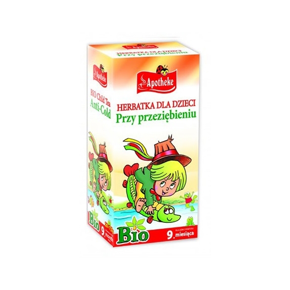 Herbatka dla dzieci na przeziębienie 20 saszetek Apotheke cena 6,79zł