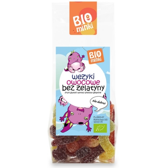 Wężyki bez żelatyny 100 g BIO Biominki cena 3,02$