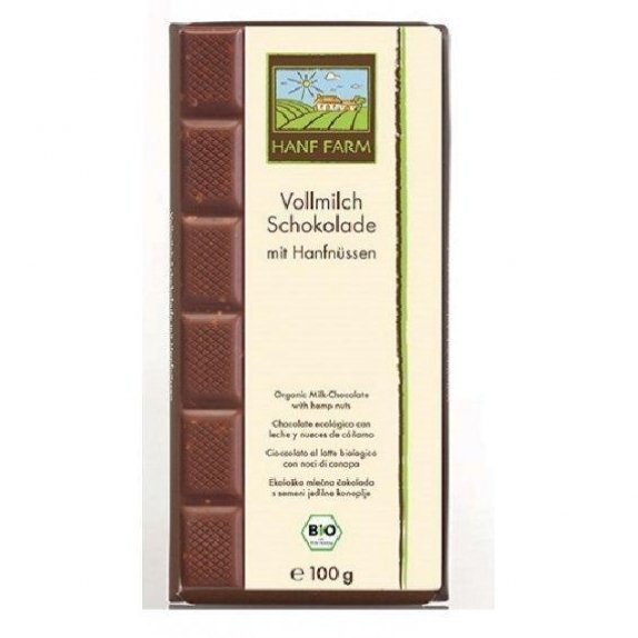 Hemp czekolada ciemna bio z łuszczonych nasion konopnych 100 g cena €3,01