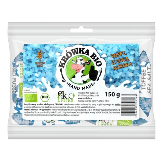 Krówki z solą morską BIO 150 g Ekoflorka cena 11,95zł