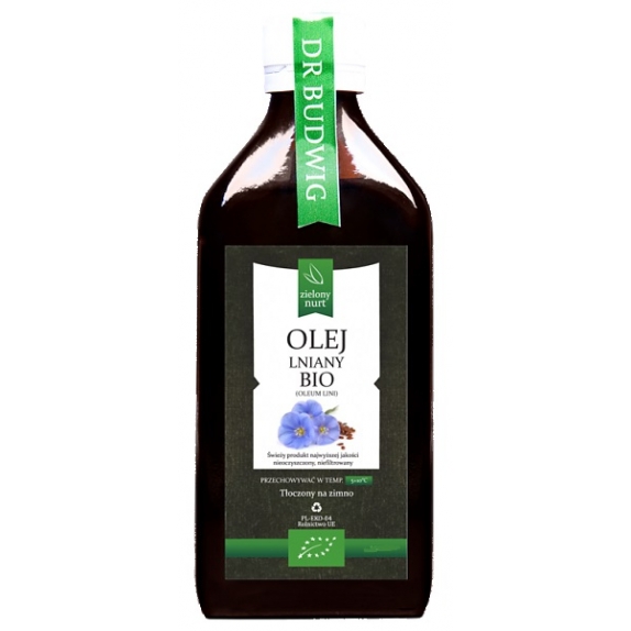 Olej lniany Budwigowy 500 ml BIO Novitum (Bionurt) cena 28,88zł