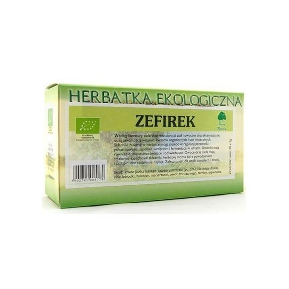 Herbata zefirek 20 saszetek po 2 g Dary Natury cena 4,59zł