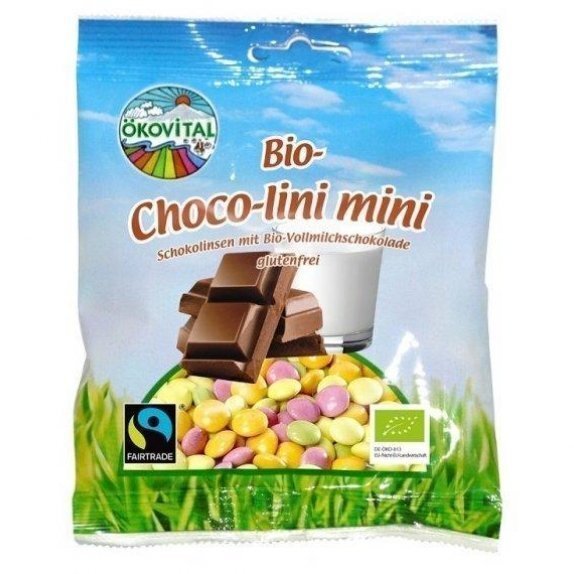 Eko drażetki czekoladowe w polewie 100 g Oekovital cena 2,78$