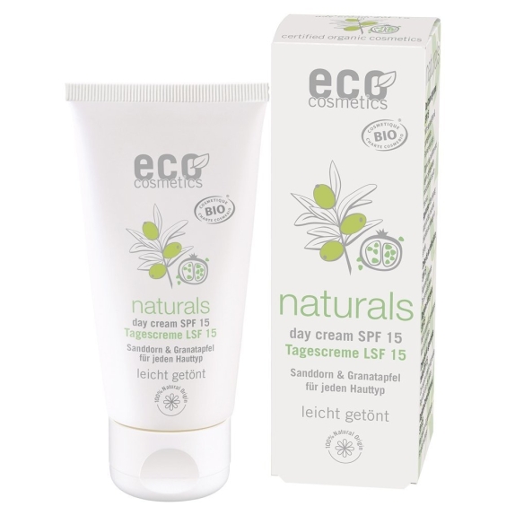 Eco cosmetics day plus SPF15 krem do twarzy na dzień granat i rokitnik 50 ml ECO cena €13,57