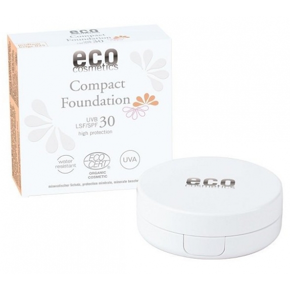 Eco cosmetics podkład w kompakcie SPF 30 medium beige 10 g ECO cena 99,59zł