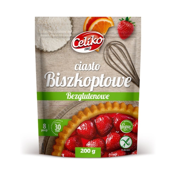 Koncentrat ciasta biszkoptowego bezglutenowy 200 g Celiko cena 3,49zł