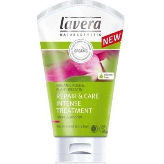 Lavera Hair maska do włosów suchych i zniszczonych z bio-różą i roślinną keratyną 125 ml cena 21,20zł