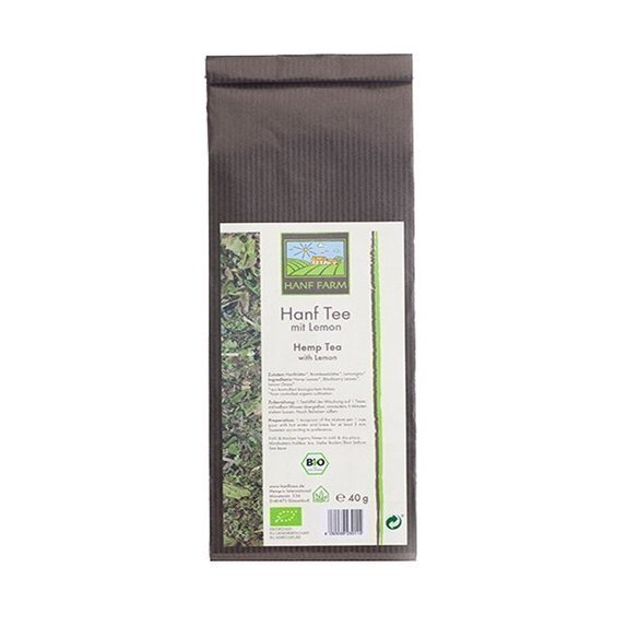 Hemp herbata konopna CBD z trawą cytrynową 40 g Hanf Farm cena 26,35zł