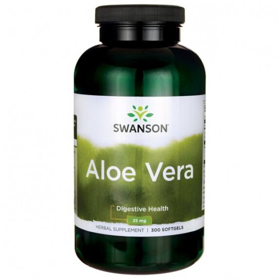 Swanson aloe vera 25 mg 300 kapsulek cena €22,30