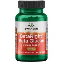 Swanson Beta Right glukany 250 mg 60 kapsułek
