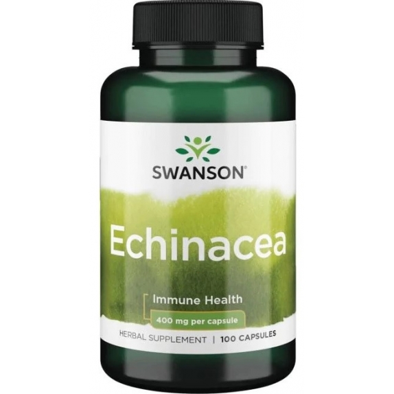 Swanson Echinacea (jeżówka purpurowa) 400 mg 100 kapsułek cena 20,90zł