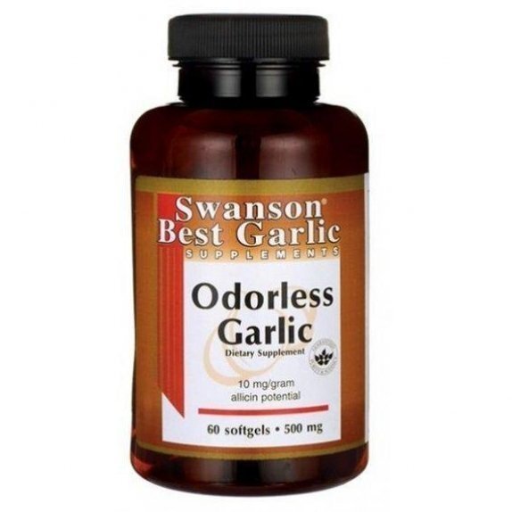 Swanson Garlic odorless (Czosnek bezzapachowy) 60 kapsułek cena 48,39zł