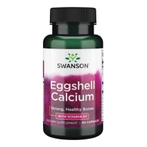 Swanson Eggshell Calcium +witamina D3 (wapń + D3) 60 kapsułek