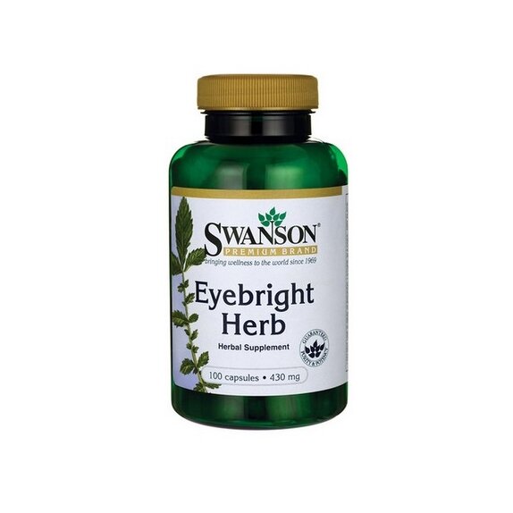 Swanson Eyebright Świetlik lekarski 430 mg 100 kapsułki cena 34,90zł