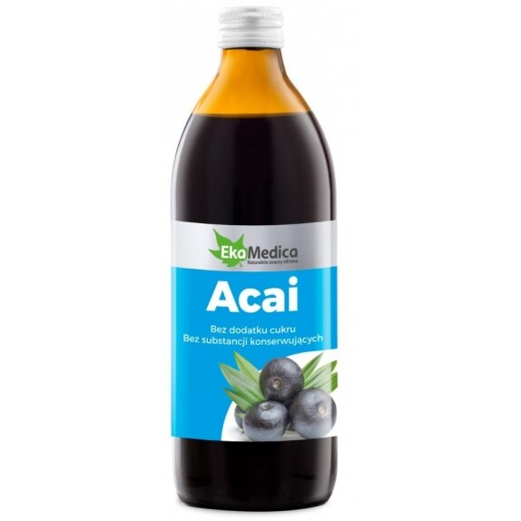 EkaMedica Sok z acai 500 ml cena 36,90zł