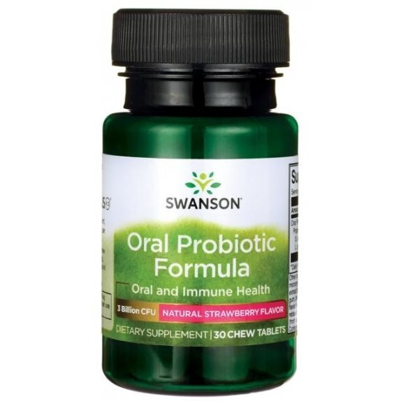 Swanson Oral Probiotyczna formuła dla jamy ustnej 30 tabletek do ssania cena €11,45