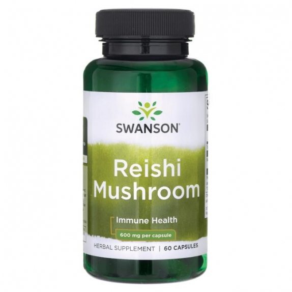 Swanson reishi mushroom 600 mg 60 kapsułek cena 33,90zł