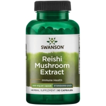 Swanson reishi mushroom extract 500 mg 90 kapsułek