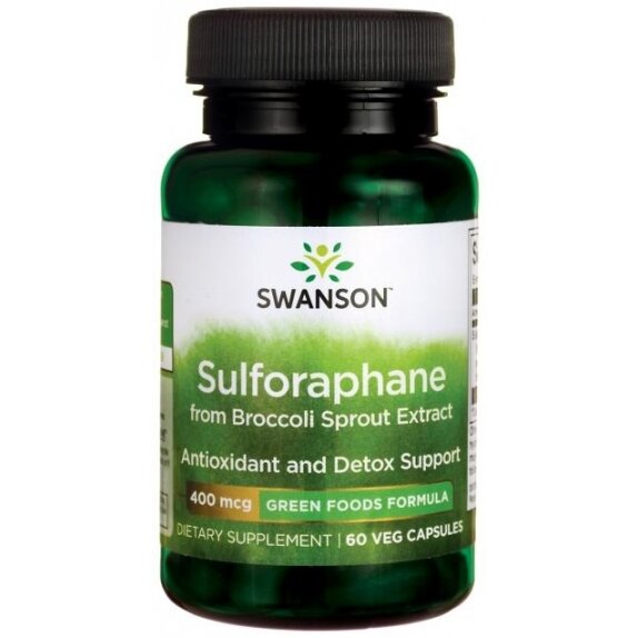 Swanson sulforafan (kiełki brokułu) 400 mcg 60 kapsułek cena 31,90zł