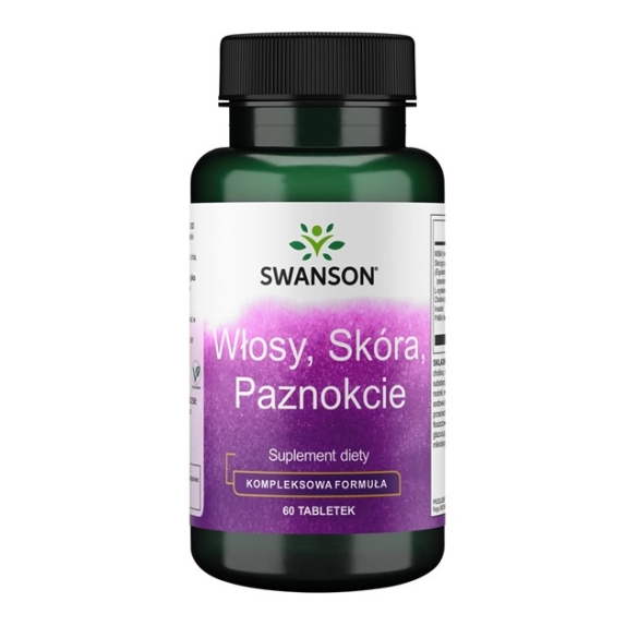 Swanson włosy skóra paznokcie 60 tabletek cena 39,90zł