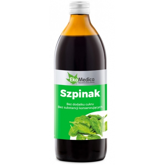 Sok ze szpinaku 500 ml Ekamedica cena 28,40zł