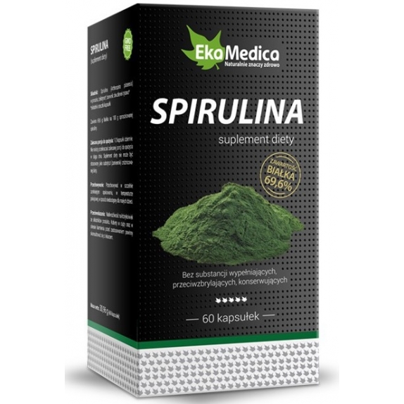 Spirulina 60 kapsułek EkaMedica cena 27,00zł