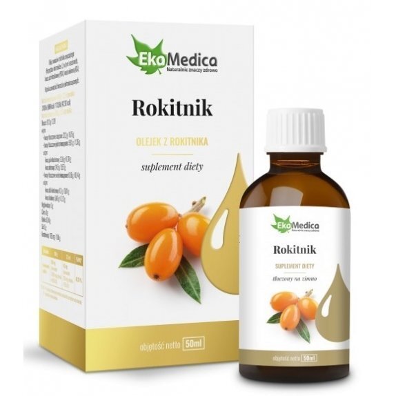 Olejek z rokitnika 100% 50 ml EkaMedica  cena 38,00zł