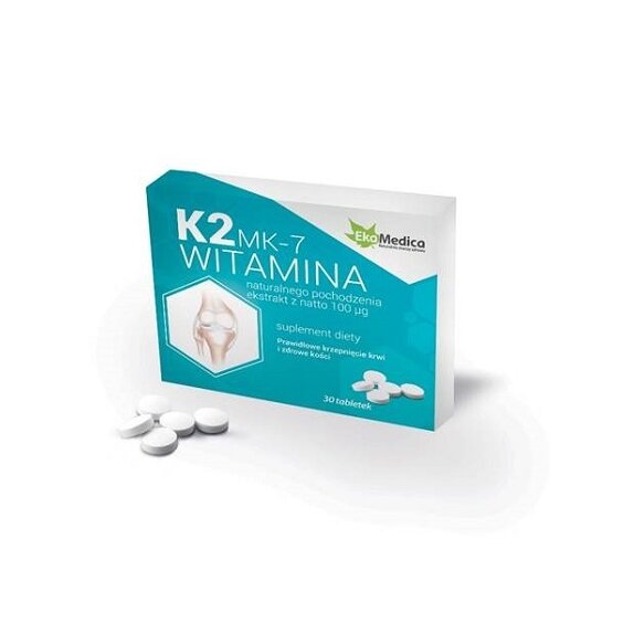 Witamina K2 MK7 30 tabletek EkaMedica cena 39,90zł