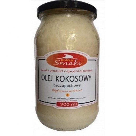 Olej kokosowy bezzapachowy 900ml Polskie Smaki cena 37,16zł
