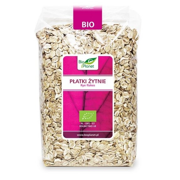 Płatki żytnie 600 g BIO Bio Planet cena 6,85zł