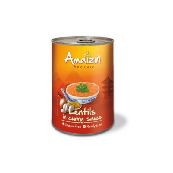 Soczewica w sosie curry (puszka) 420 g BIO Amaizin PROMOCJA !!! cena 6,29zł