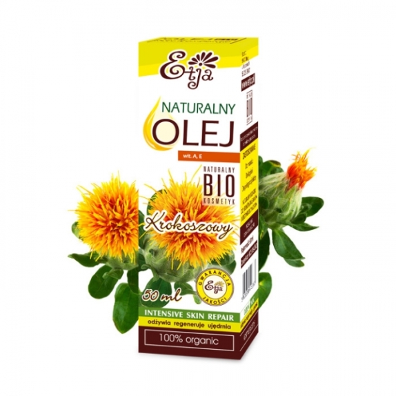 Olejek naturalny do skóry krokoszowy 50 ml BIO Etja cena 13,79zł