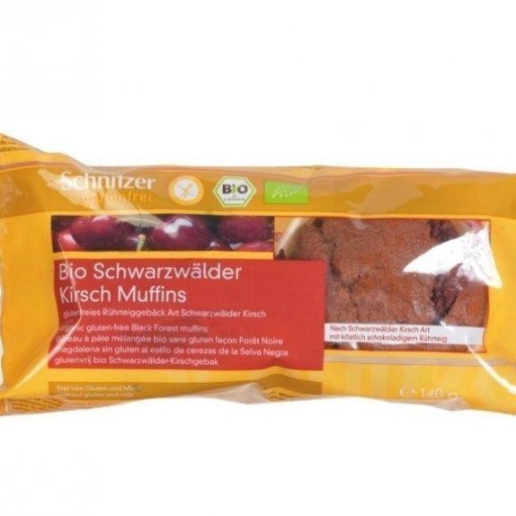 Muffinki szwarcwaldzkie wiśniowe bezglutenowe 140 g Schnitzer cena 13,59zł