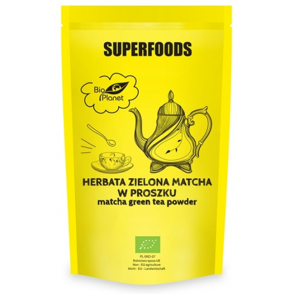 Herbata zielona matcha w proszku 100 g BIO Bio Planet  cena 19,49zł