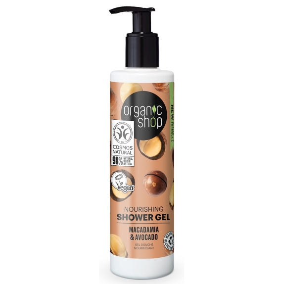 Żel pod prysznic odżywczy macadamia i awokado 280 ml ECO Organic Shop cena 18,35zł