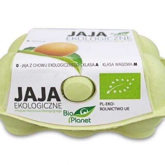 Jaja kurze BIO 6 sztuk Bio Planet cena €1,58