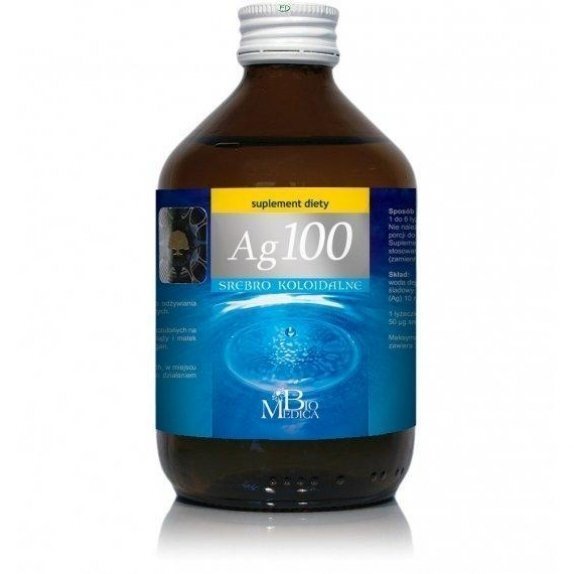 Ag100 Srebro Koloidalne płyn 300 ml Bio Medica cena 25,05zł