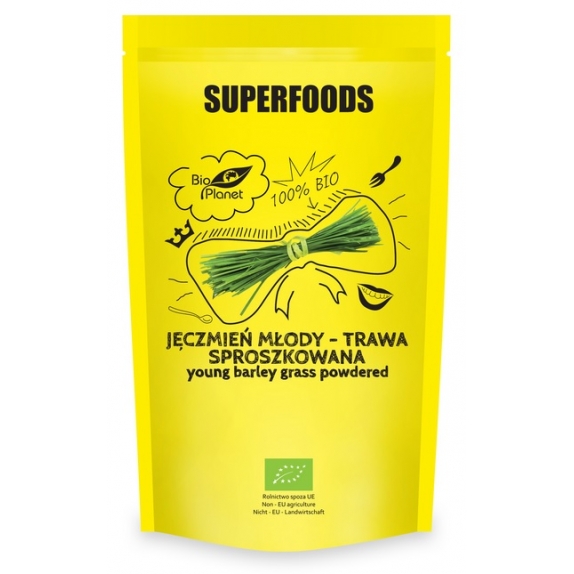 Młody jęczmień trawa sproszkowana 125 g BIO Bio Planet cena 9,55zł
