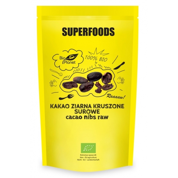 Kakao ziarna kruszone surowe 250 g BIO Bio Planet cena 35,29zł