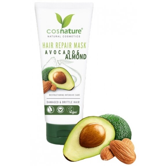 Naturalna regenerująca maska do włosów z awocado i migdałami 100ml Cosnature ECO cena 13,45zł