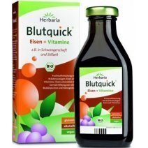 Eliksir ziołowy Blutquick żelazo+witaminy 500 ml Herbaria 