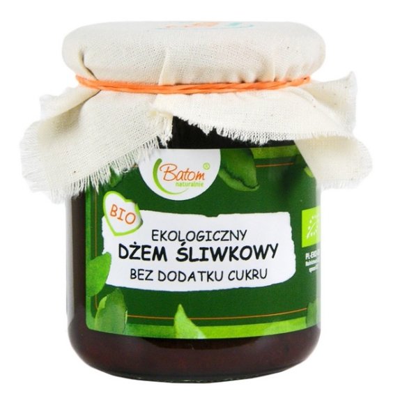 Dżem śliwkowy bez cukru BIO 260 g Batom cena 16,09zł