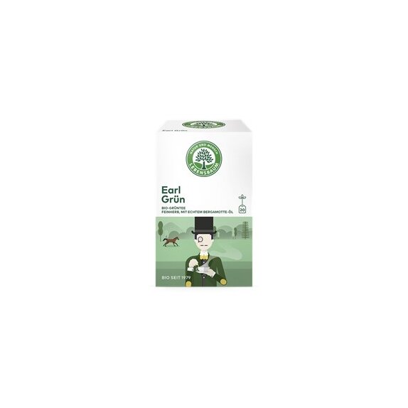 Herbata zielona earl grey ekspresowa 20x1,5 g BIO Lebensbaum cena 17,75zł