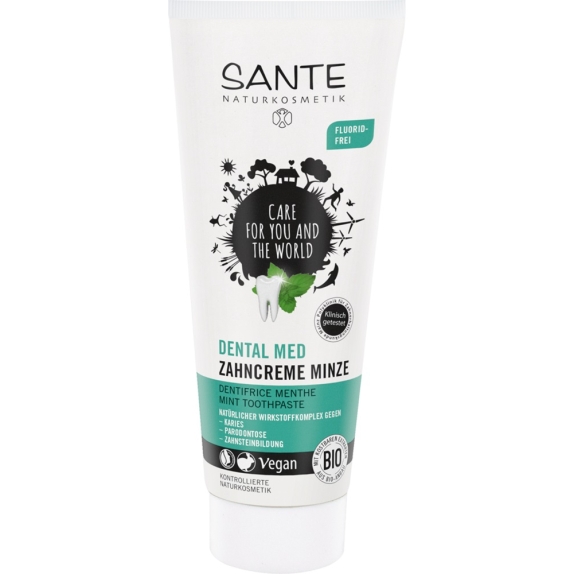 Sante Pasta do zębów miętowa bez fluoru 75 ml  cena 17,00zł