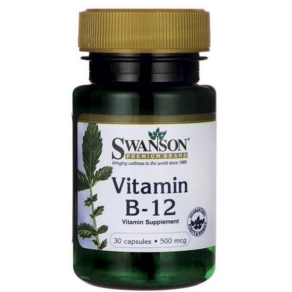 Swanson witamina B12 500 mcg 30 kapsułek cena 9,90zł